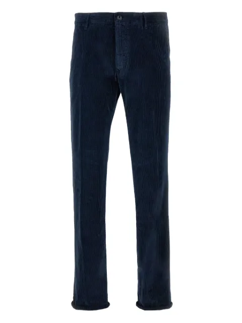 Incotex corduroy cotton-blend trousers Blue 1SA1004687B837