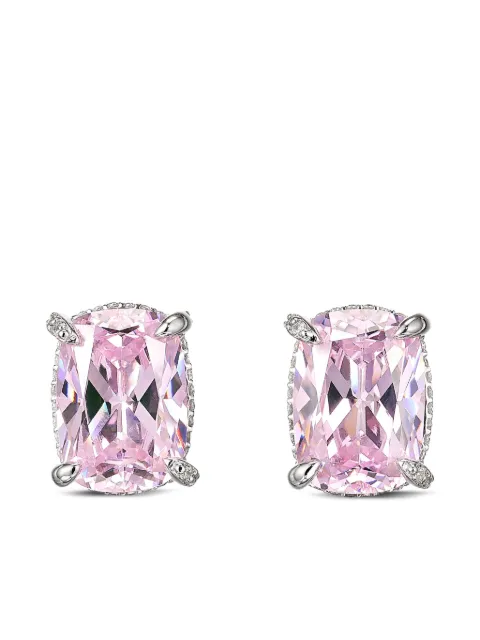 Anabela Chan 14K white gold Blush Cushion Wing studs Pink AC23SN12ESWGPS