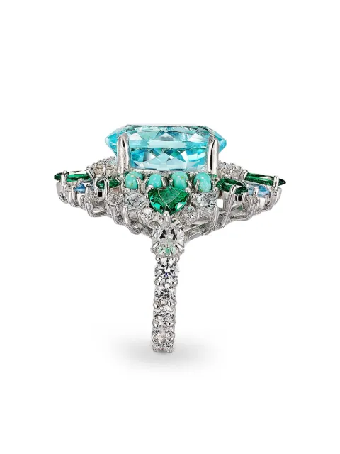 Anabela Chan Aqua Poseidon multi-stone ring Silver AC17MC01RSWGBA