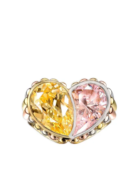 Anabela Chan 18K yellow and rose vermeil Candy Heart ring Yellow AC21LH09RSYGCD