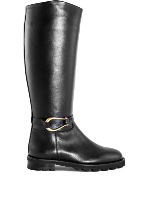 Roberto Festa leather knee-high boots Black NIANERO