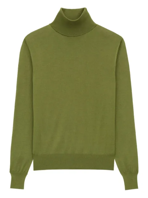 Saint Laurent turtleneck sweater Green 844617YAPK2