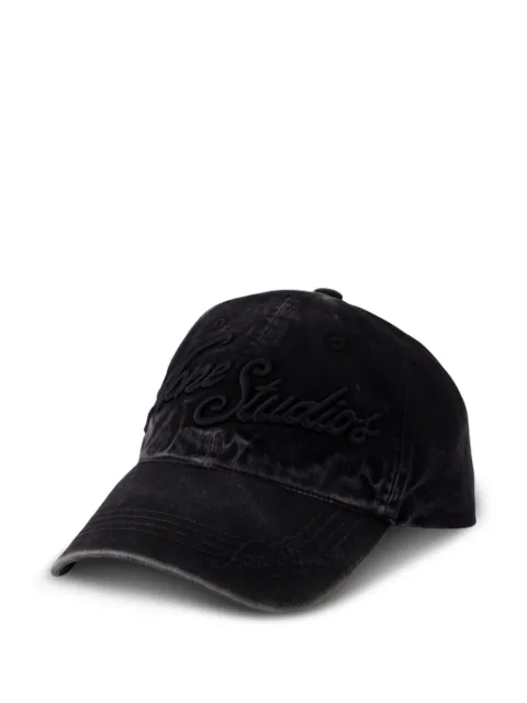 Acne Studios embroidered-logo baseball cap Black C40416