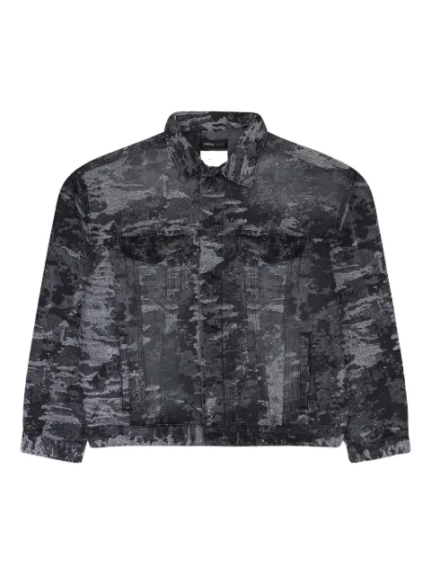 Purple Brand STADIUM "black" jacquard denim jacket Black PRPXOTW0031