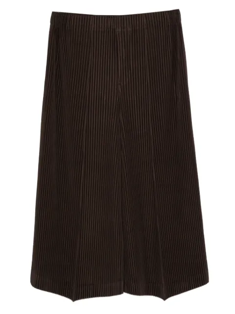 Homme Plissé Issey Miyake pleated trousers Brown HP56JF128