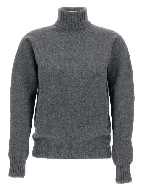 Drumohr ribbed turtleneck sweater Grey L5W114TL670