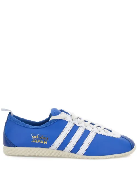 adidas Japan leather three-stripe sneakers Blue JS3773