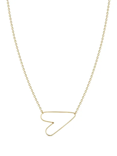 Zoë Chicco 14CT yellow gold Anchored Heart necklace Gold VTHN14K