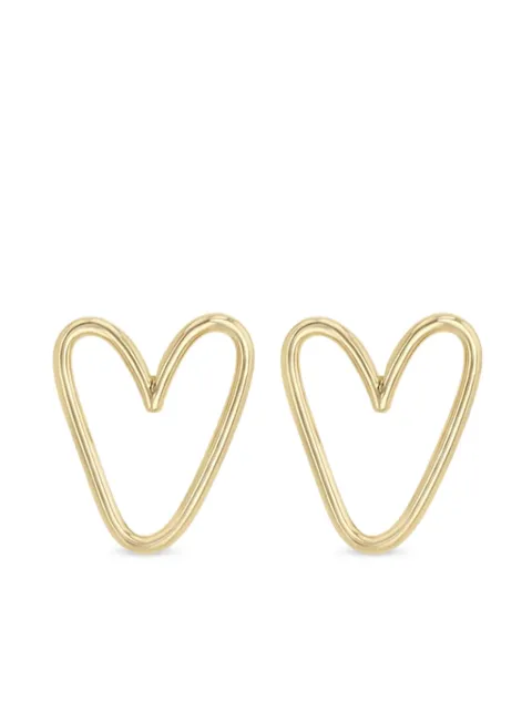 Zoë Chicco 14CT yellow gold Open Heart earrings Gold TOHE14K