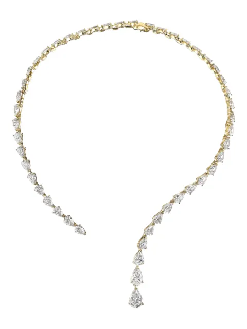 Anabela Chan 18K gold vermeil Nova Collar diamond necklace Silver AC19SN08NSYGWD