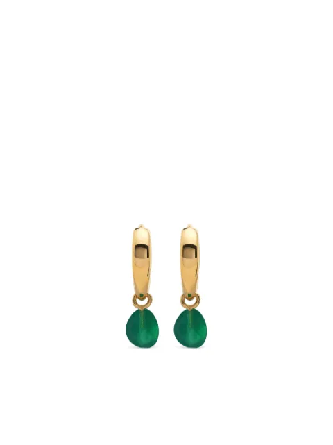 Monica Vinader Rio onyx-drop huggie earrings Gold GPEANDRPGRO