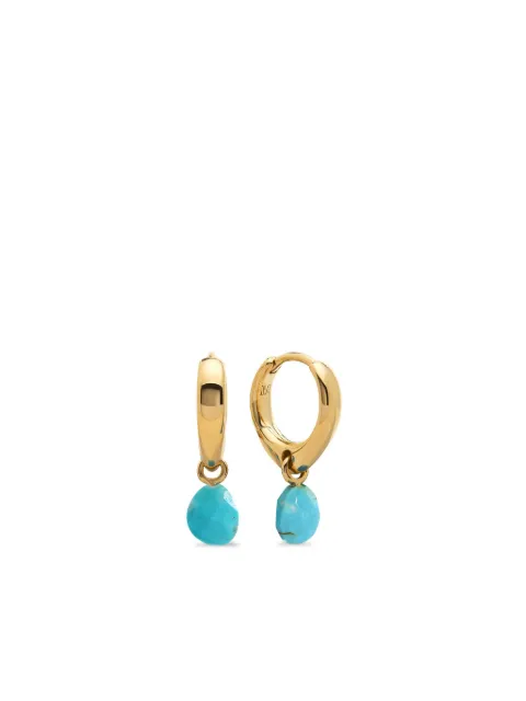 Monica Vinader turquoise-drop huggie earrings Gold GPEANDRPTUQ