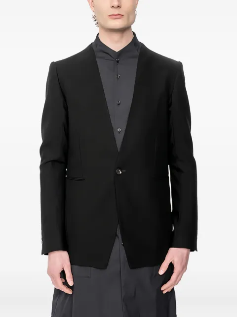 Devoa single-breasted wool-mohair dinner jacket Black JKFNWNO