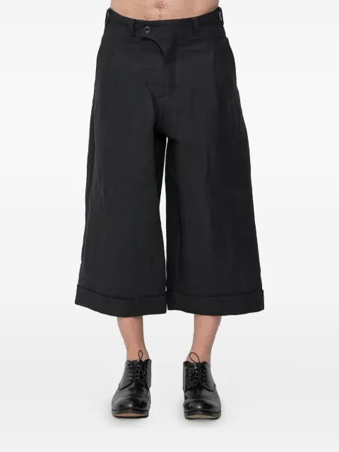 Devoa pleated cuffed trousers Black PTIWGHB