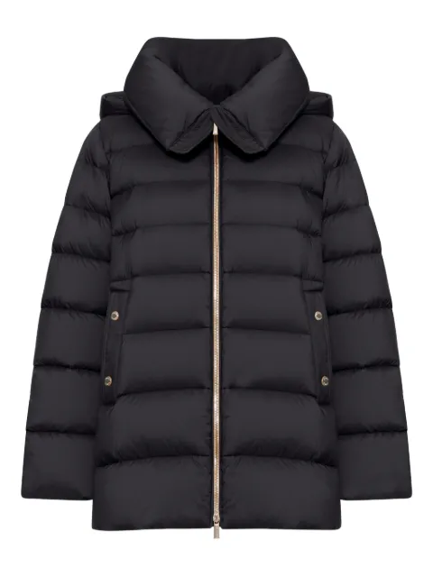 Moorer quilted hooded jacket Black MODPI100240TEPA028