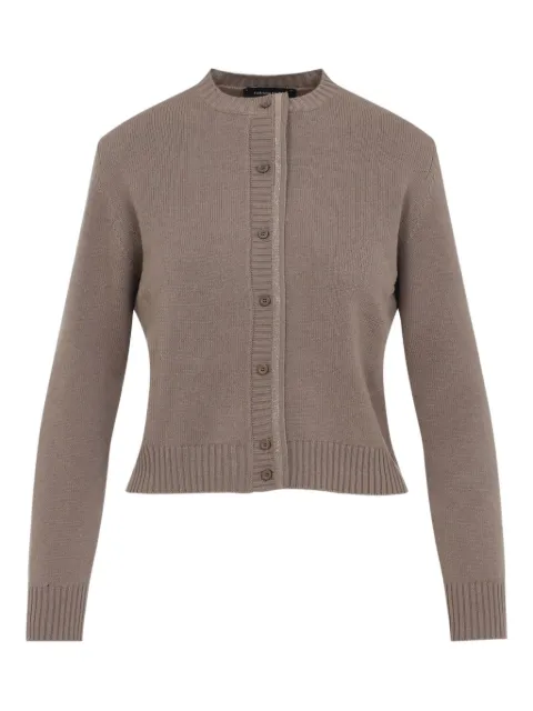 Fabiana Filippi ribbed button cardigan Neutrals MAD225F057L517