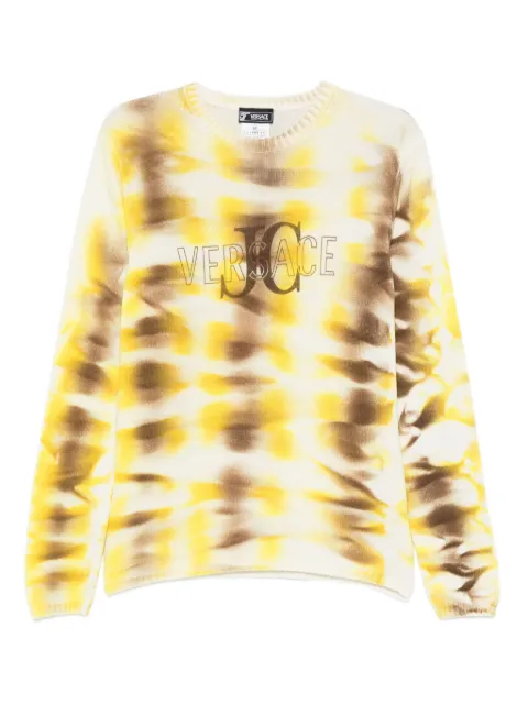 Versace Pre-Owned 2000s tie-dye logo sweater Neutrals VE250QT