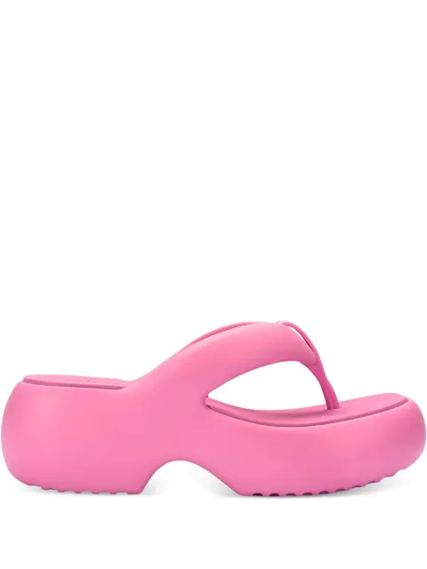 Melissa Free Fuzzy platform thong flip-flops Pink 35875BB481