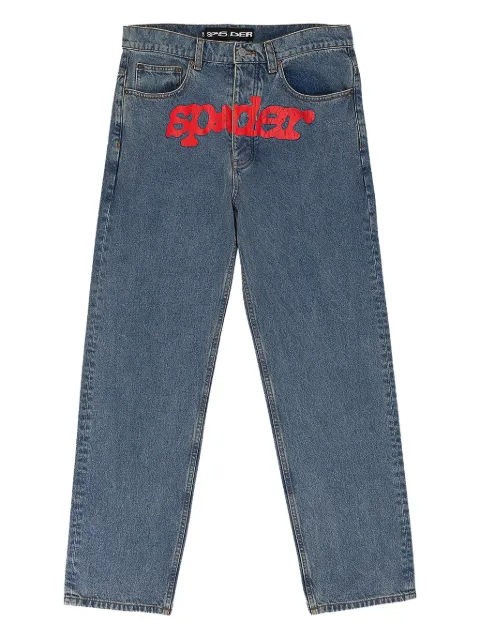 SP5DER logo-print jeans Blue SP5DER133