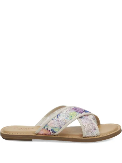 Toms Viv "Multi Rainbow" sandals White 10012077