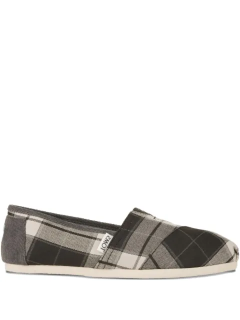 Toms plaid flat espadrilles Grey 10008926