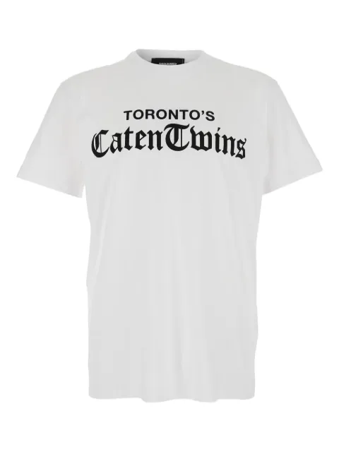 DSQUARED2 logo-print T-shirt White S71GD1586D20020