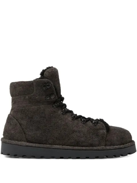 Marsèll Pallottola lace-up shearling boots Grey MWG357MP025