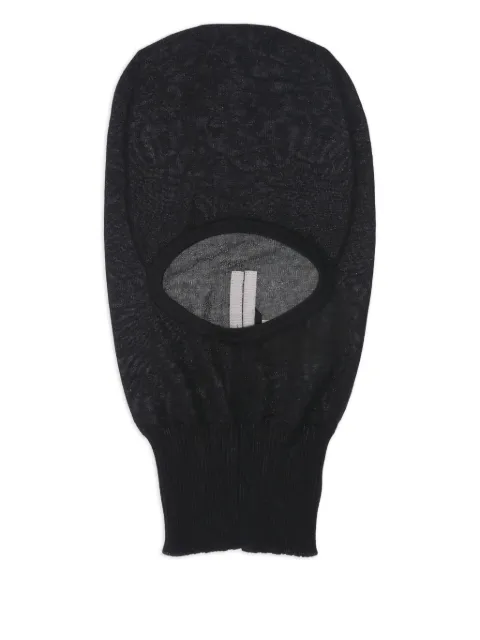 Rick Owens skull cashmere balaclava Black RU02E1478WS