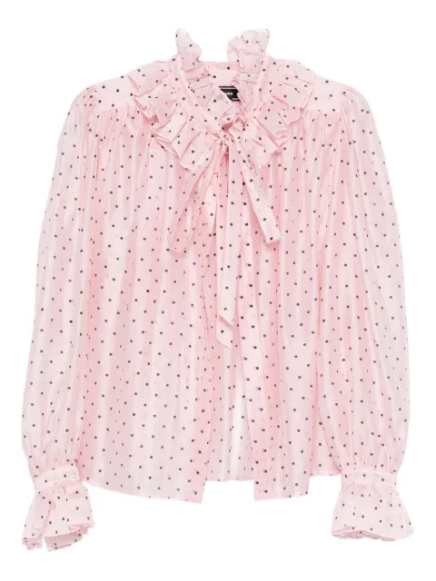 STYLAND polka-dot blouse Pink T148415