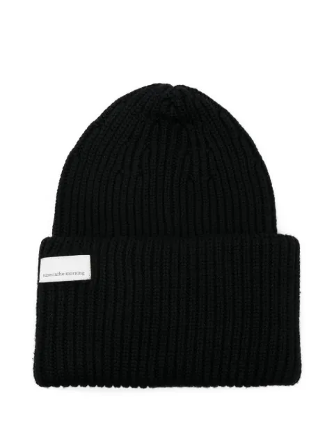 Nine In The Morning ribbed wool beanie Black 9FW25UM06NERO