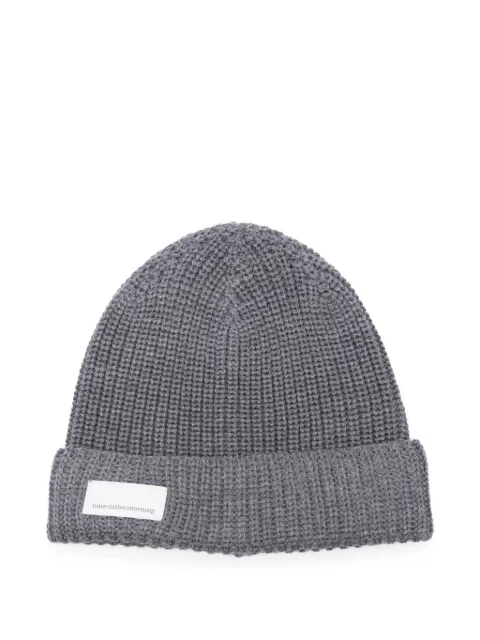 Nine In The Morning ribbed wool beanie Grey 9FW25STD01KETTE
