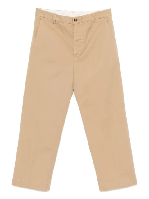 Nine In The Morning button-fly cotton trousers Brown 9FW25AP58SQ