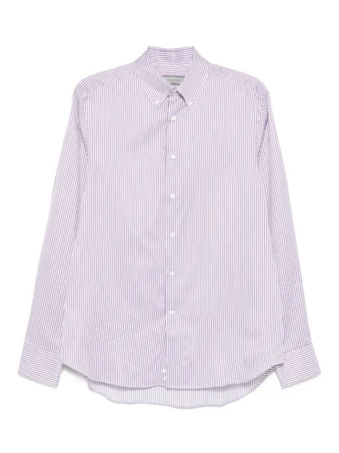 Canali striped cotton shirt White GR03303NCL7048
