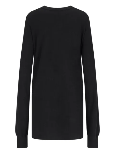 Rick Owens cut-out long-sleeve top Black RP02E4262JR