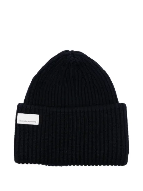 Nine In The Morning ribbed wool beanie Blue 9FW25UM06BLU