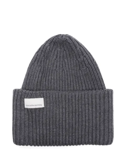 Nine In The Morning ribbed wool beanie Grey 9FW25UM06KETTE