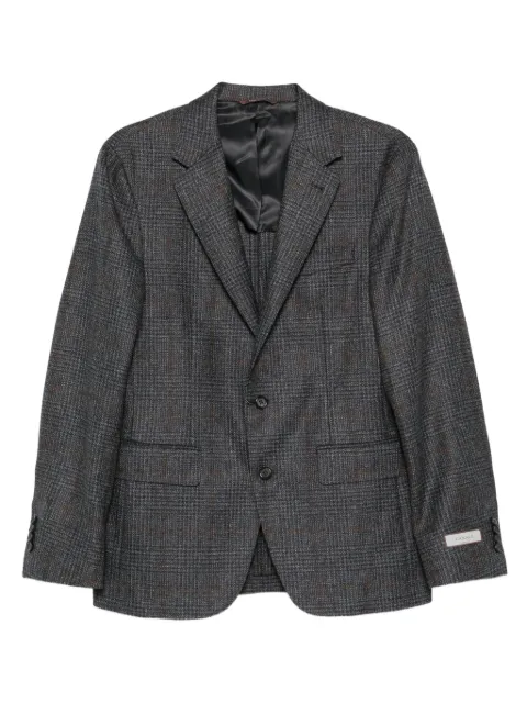 Canali checked wool blazer Grey 24270CF02799