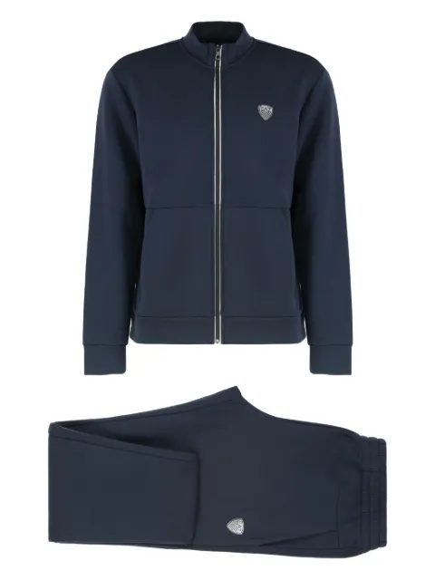 Ea7 Emporio Armani logo-plaque zip-up tracksuit (set of two) Blue 8NPV56PJ4EZ