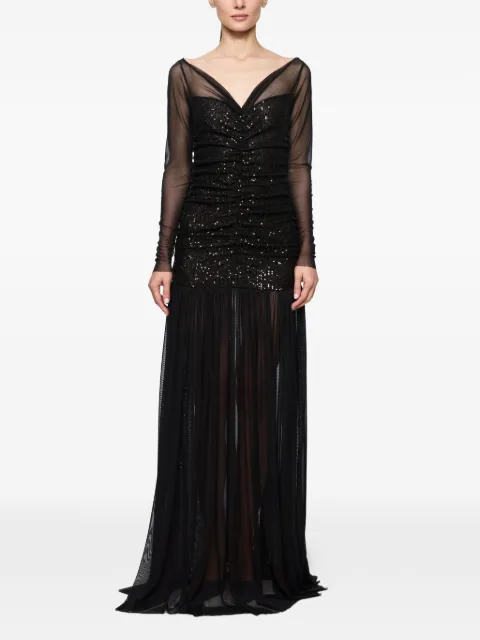 Atu Body Couture sequin-embellished maxi dress Black AT23268