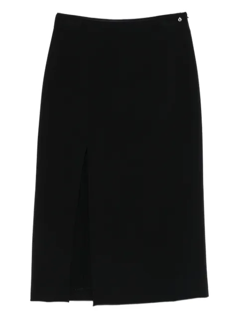Ottod'Ame pleated split skirt Black DN6228