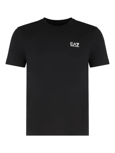 Ea7 Emporio Armani logo cotton t-shirt Black 8NPT26PJVQZ