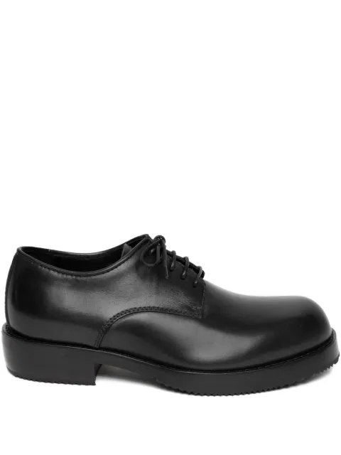 DRIES VAN NOTEN leather lace-up derby shoes Black 252021704105
