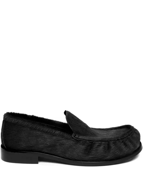 DRIES VAN NOTEN ponyhair loafers Black 252021723301