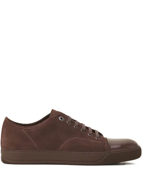 Lanvin suede leather cap-toe sneakers Brown FMSKDBB1VBALP15