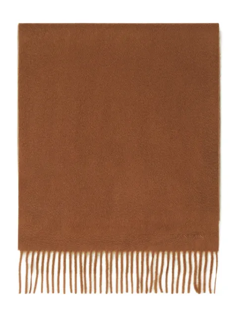 Lanvin fringed wool scarf Neutrals AMSARSC32WBCH25