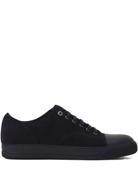 Lanvin suede leather cap-toe sneakers Blue FMSKDBB1ANAPP15