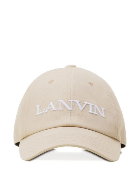 Lanvin logo-embroidered baseball cap Neutrals AMHAWCA11CLOP25