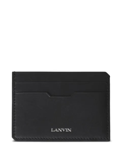 Lanvin logo-stamp card holder Black LMSLTWCCSMLEH25