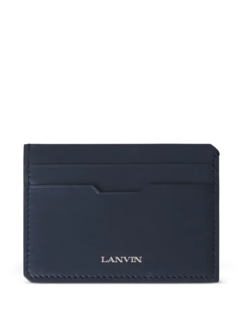Lanvin logo-stamp cardholder Blue LMSLTWCCSMLEH25