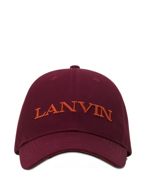 Lanvin loog-embroidered cap Red AMHAWCA11CLOP25